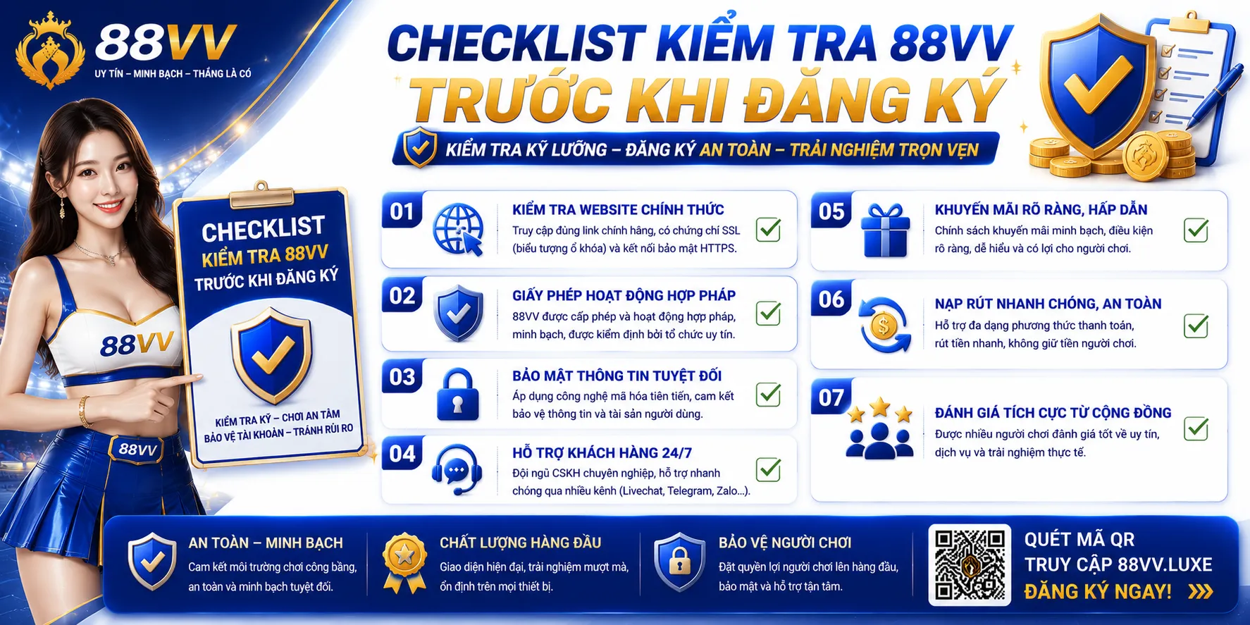 Checklist kiểm tra 88VV trước khi đăng ký