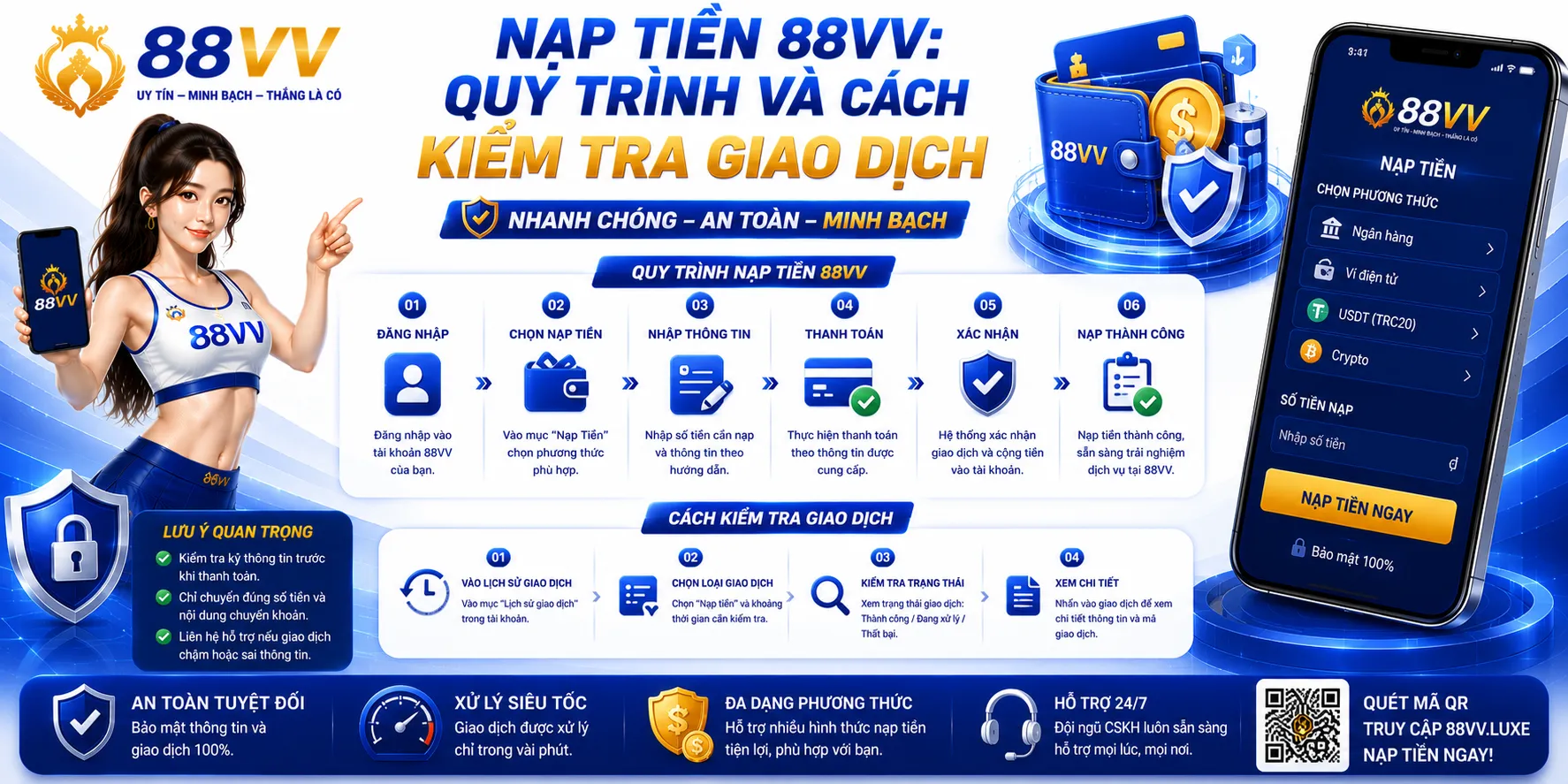 Nạp Tiền 88VV: Quy Trình Và Cách Kiểm Tra Giao Dịch