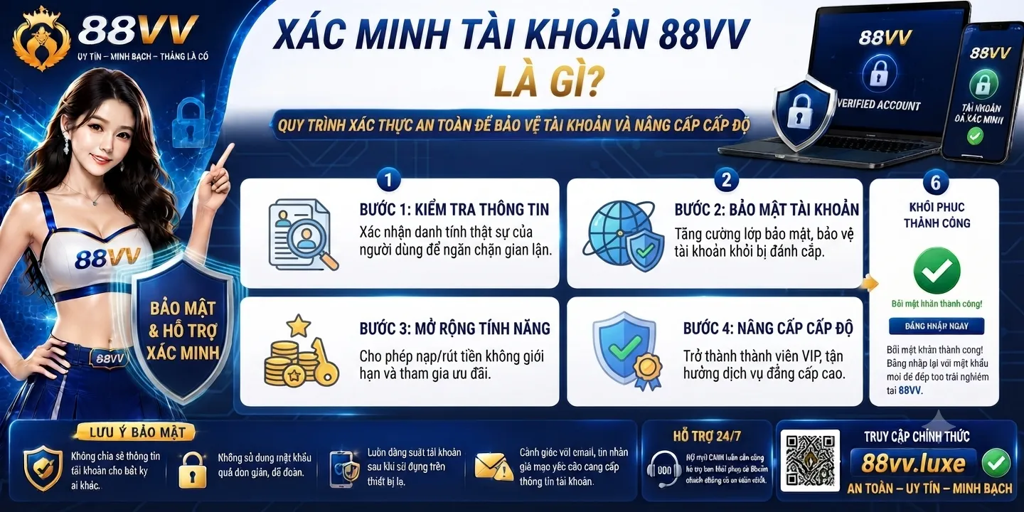 Xác minh tài khoản 88VV là gì?